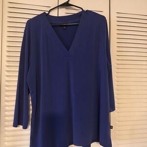 Banana Republic V-Neck Tunic Top in Royal Blue